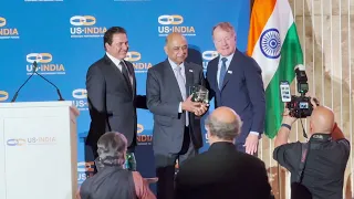 IBM CEO Arvind Krishna honored at USISPF summit in DC